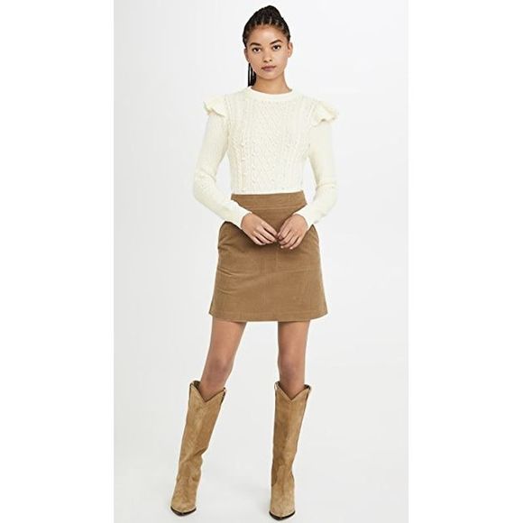 Veronica Beard Sweaters - VERONICA BEARD earl crew neck cable sweater S